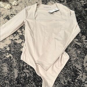 Women's Cream Long Sleeve Top